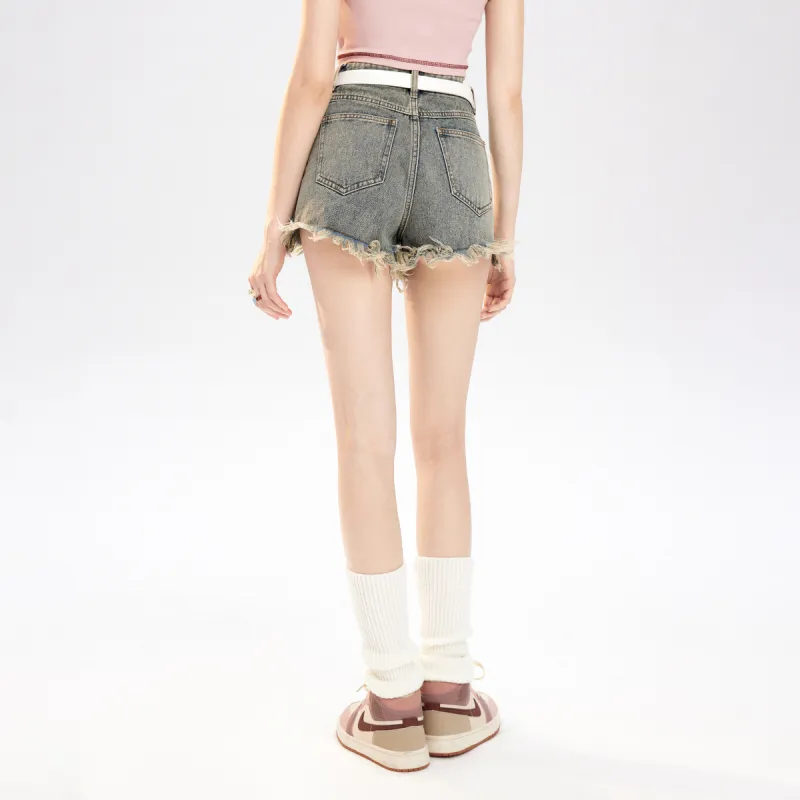 MEETLADY Denim Shorts Women's-11