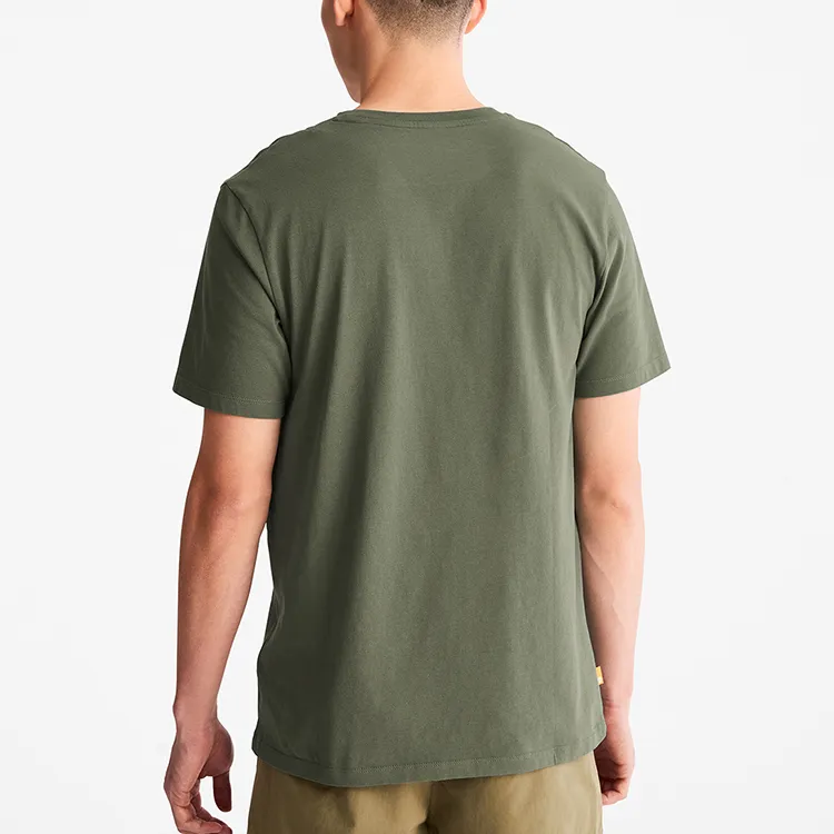 Timberland T Shirt Men's Army Green-3
