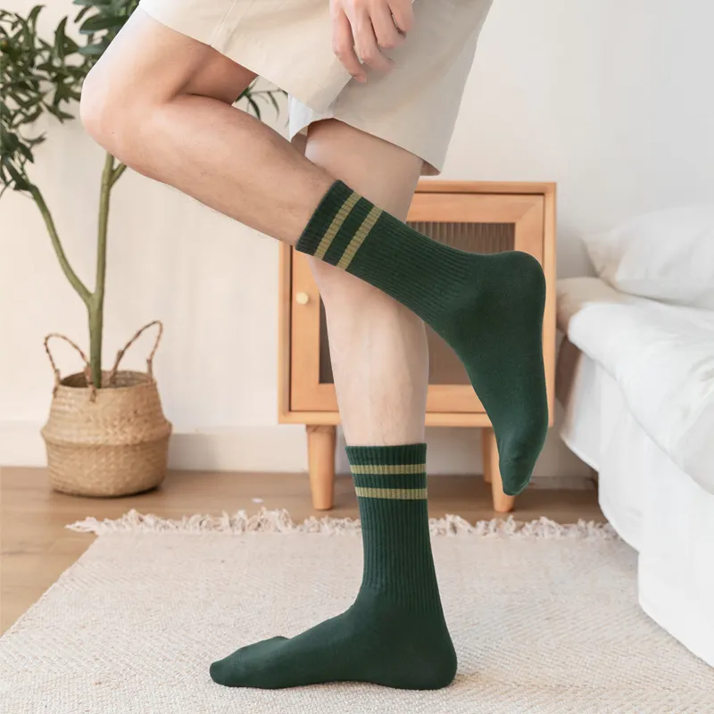 SHIWAJI Mid Calf Socks Unisex 5 Pack-10