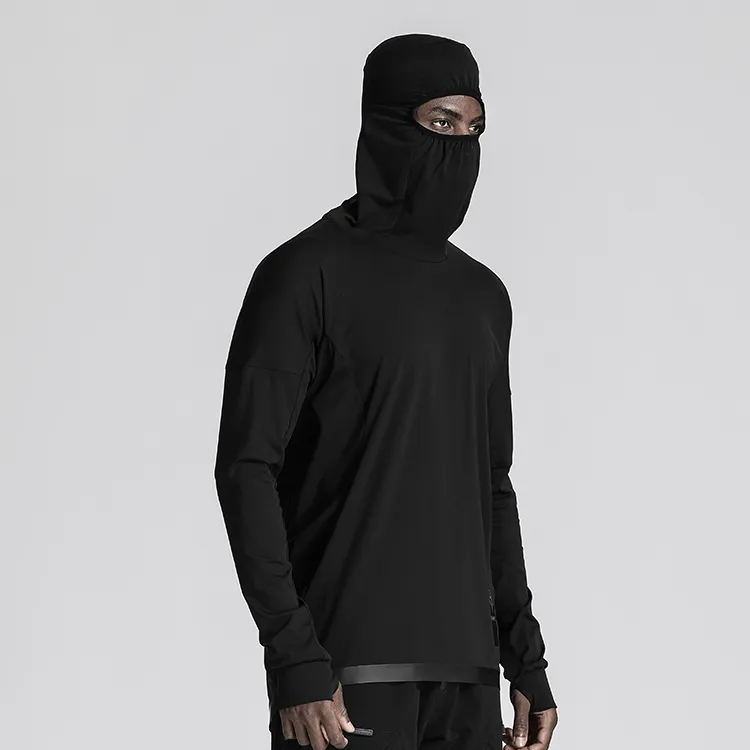 NORVINCY Comfortable And Breathable Sweat Wicking American Style Long Sleeved T Shirt Unisex-4