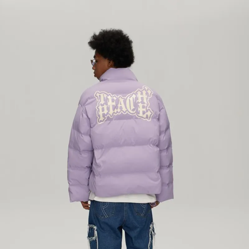 Teach Peace Puffer Jacket Unisex-17