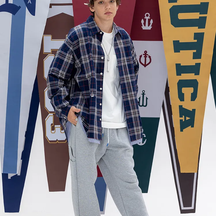 Nautica White Sail Nautica White Sail FW22 Shirts Unisex Navy Blue-4