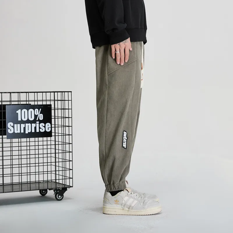 JASONWOOD Autumn And Winter Season Knitted Sports Pants Trendy Thickened Casual Pants Unisex-13