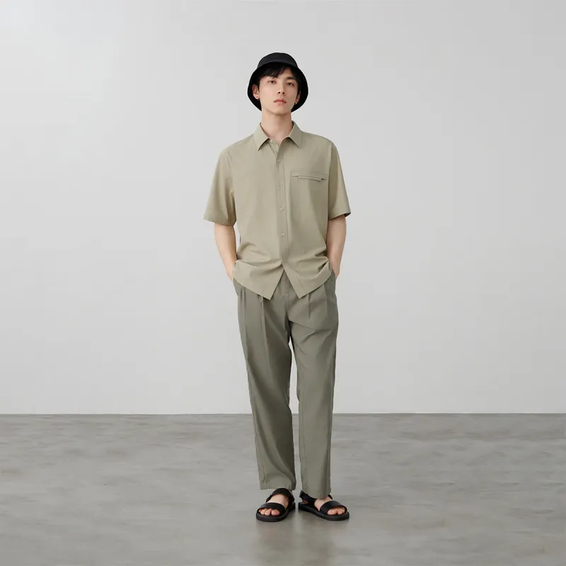 A.B.X Summer Thin Ankle Length Casual Pants Men's-12