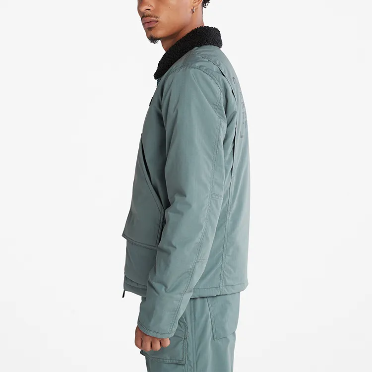 Timberland Velvet Jackets Men Fragrant Green-5