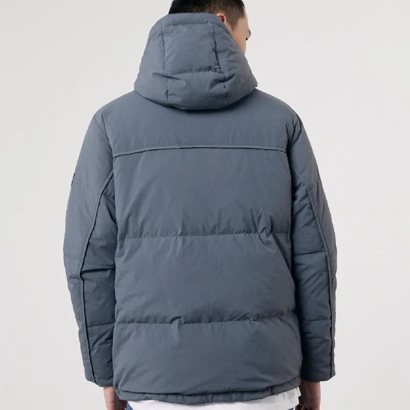 CAT x Transformers FW22 Cartoon Letter Solid Color Hooded Loose Fit Thickened Down Jacket Unisex-3