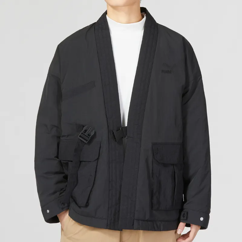 PUMA CNY Puffer Jacket Men's Black Gray-2
