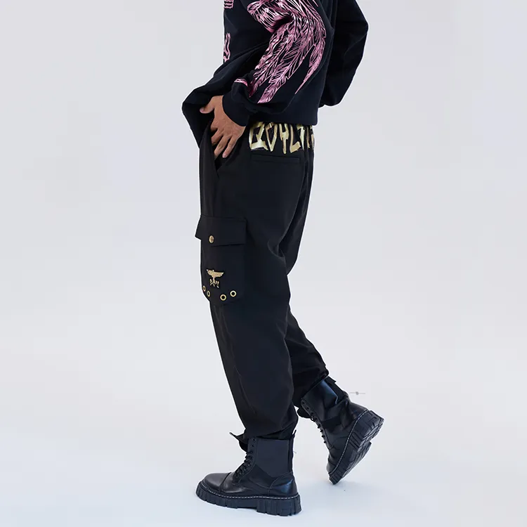 Boy London Casual Pants Unisex Black-5