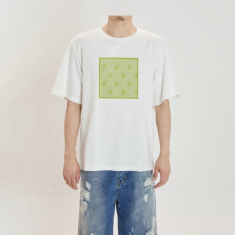 Cheng Jin Yi Bureau Elbow-Length Sleeved T-Shirt Unisex White-2