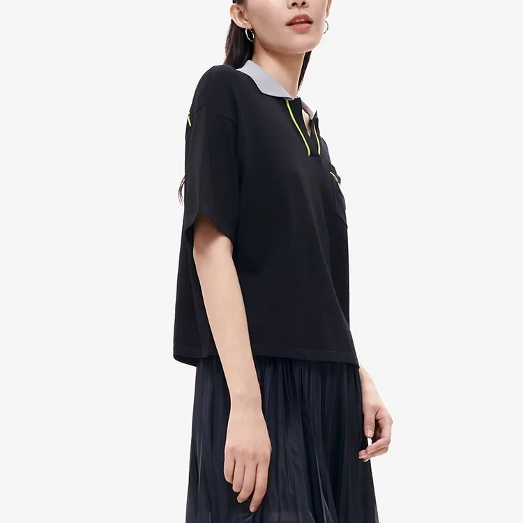 Facetasm X FILA FACETASM Polo Shirts Women's Elegant Black-3