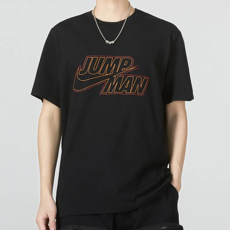 Jordan T Shirts Men Black-2
