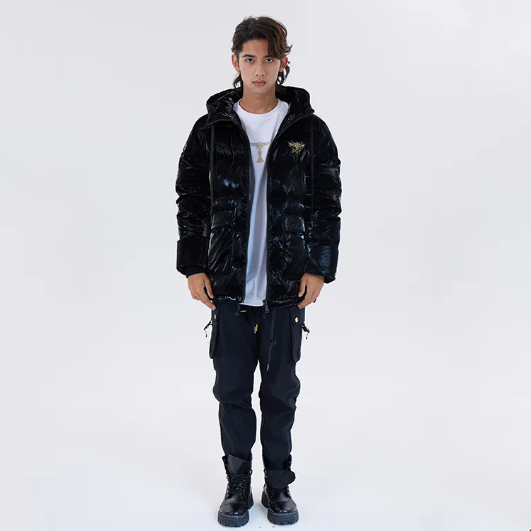 Boy London FW22 Quilted Down Jacket Unisex Black-5