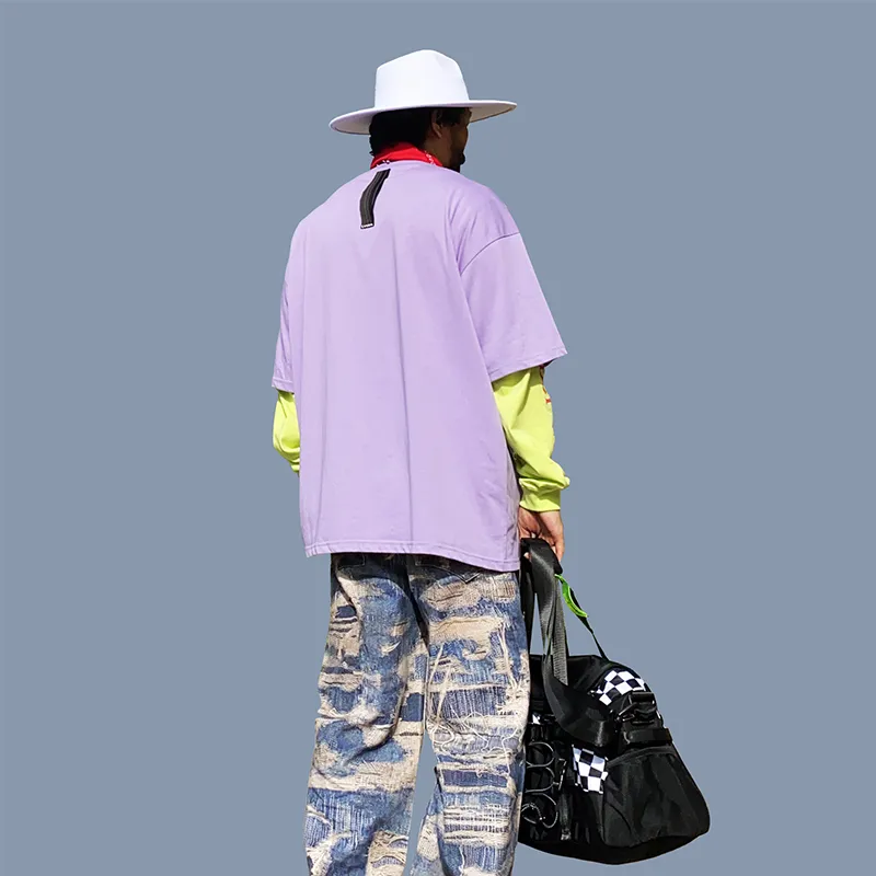 LVXWA T Shirt Unisex Light Purple-3