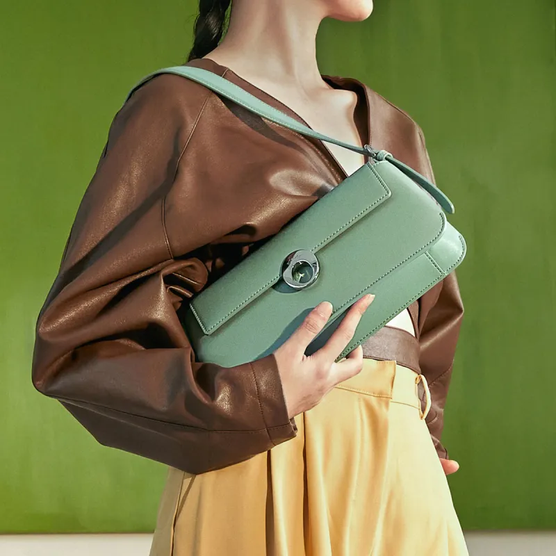 ST&SAT Genuine Leather Shoulder Bag Women's Multicolor-5