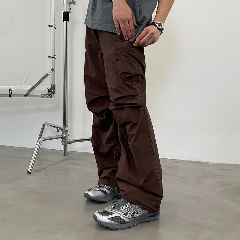 ROARINGWILD ARCH Cargo Pants Unisex Brown Red-2