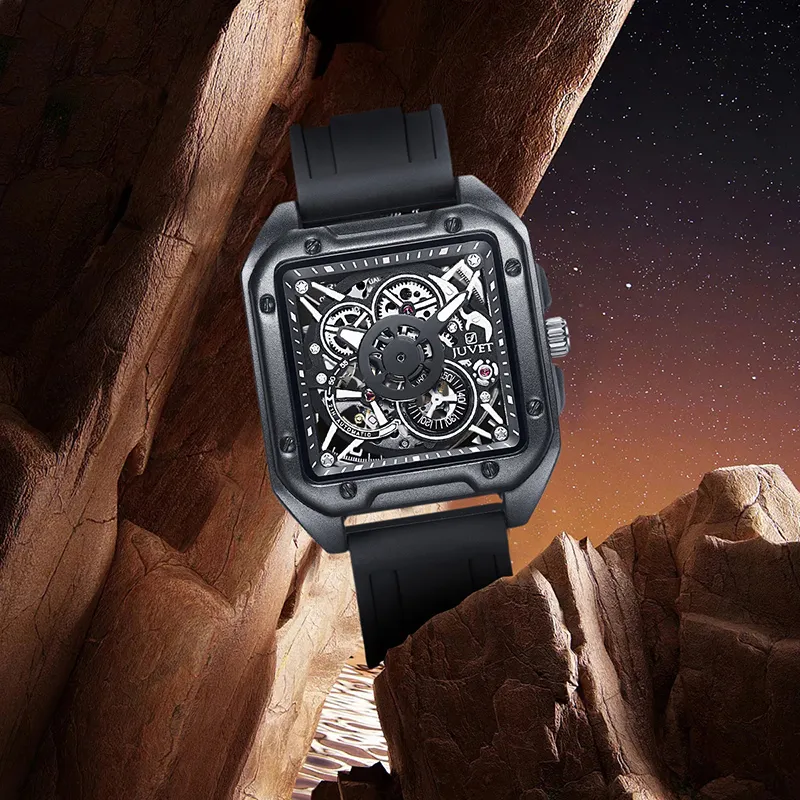 JUVET Gravity Series Automatic Mechanical Movement Men's Watches Watch Black Dial-3
