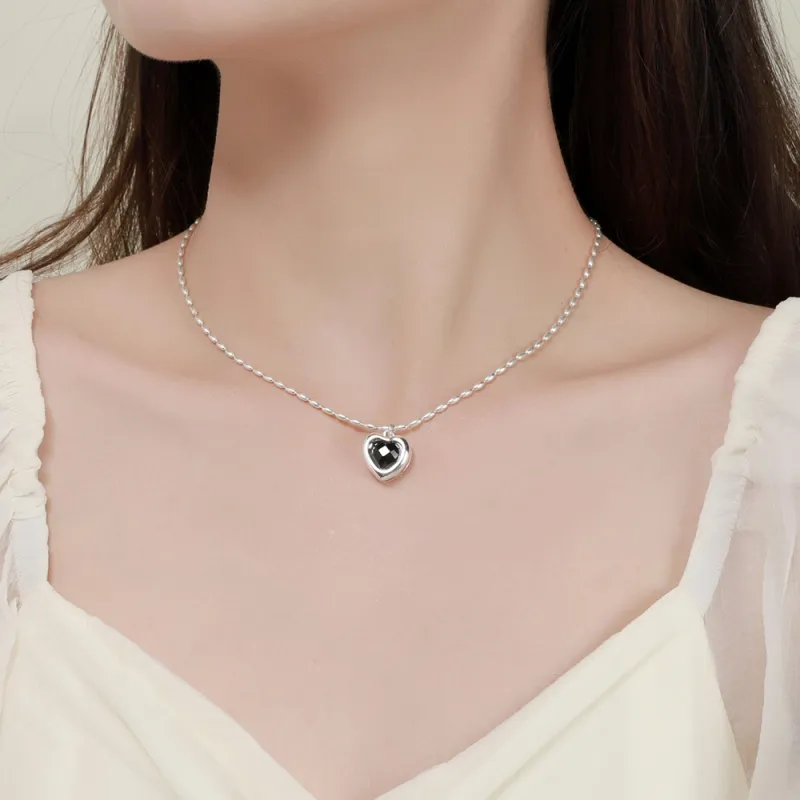 CLARKIA FLOWER S925 Silver Necklaces Women's-2