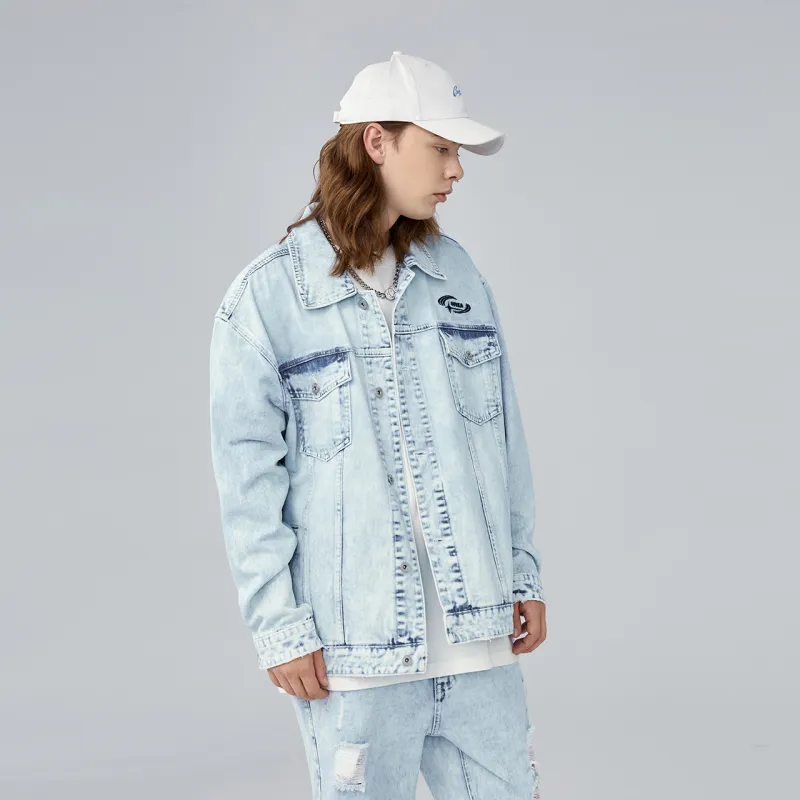 Guuka Denim Jacket Men's Light Blue-6