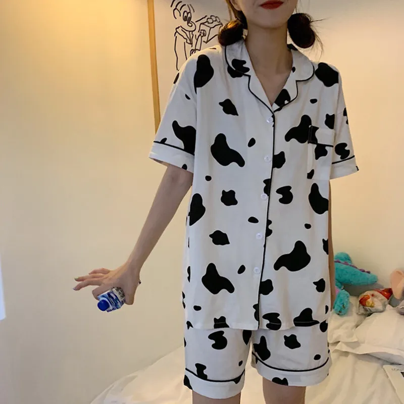 Xiang Ning Pai Pajama Set Women's Cow Color-3