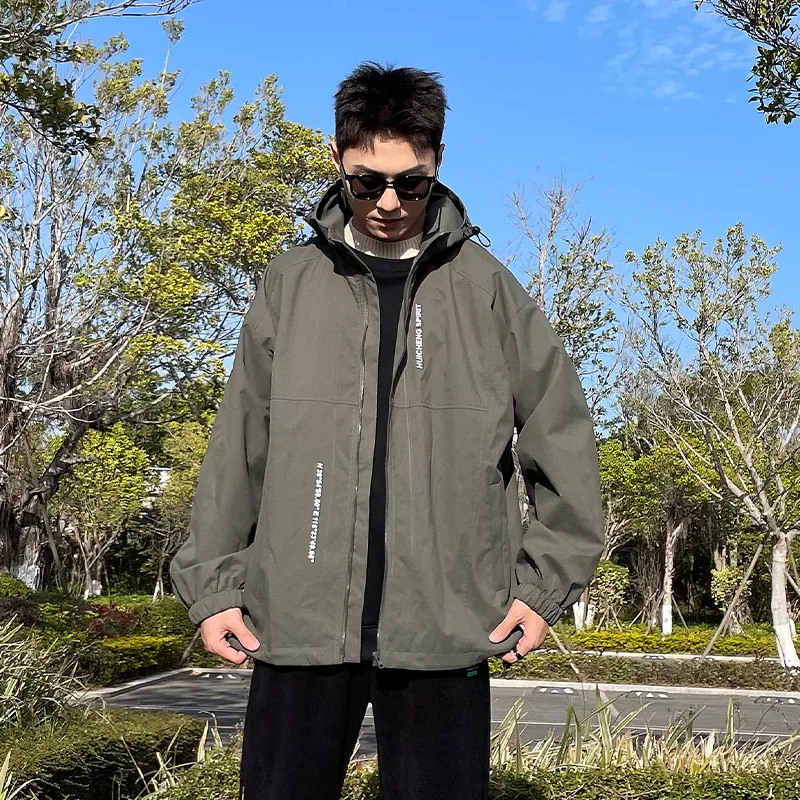 HCHUICHENG Jacket Fleece Lined/Regular Unisex-30