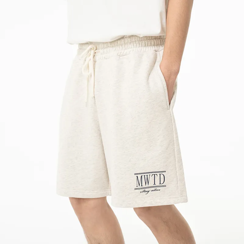 MostwantedLab Casual Shorts Unisex Light Heather Gray-17