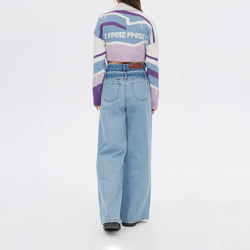 FPMZ Mock Two-Piece Jeans Women's Blue-4