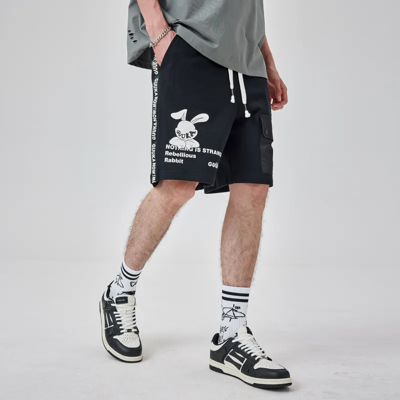 Guuka Casual Shorts Men Black-6