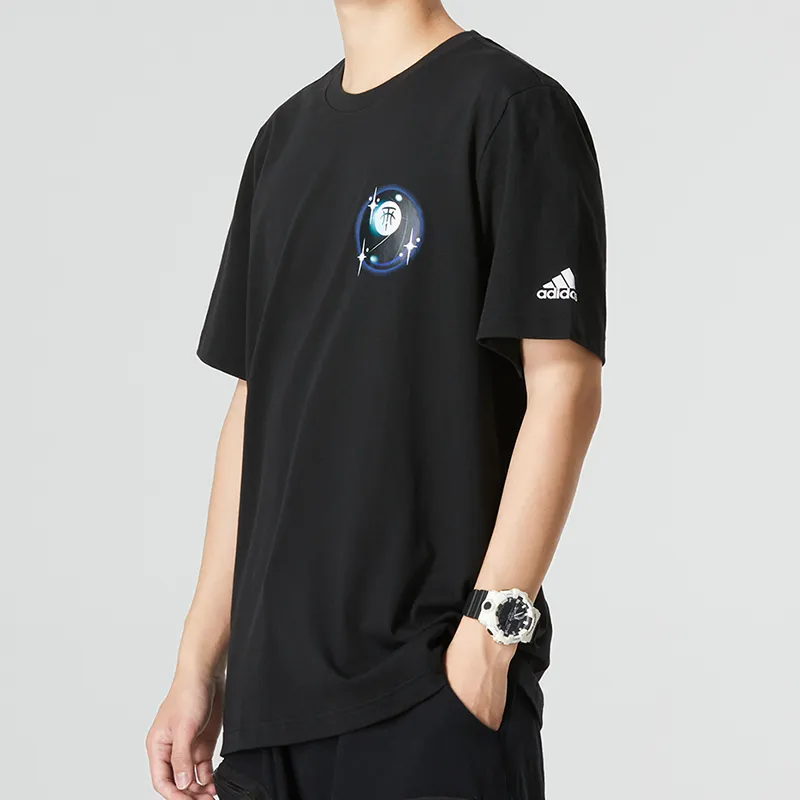 Adidas T-Shirts Men Black-4