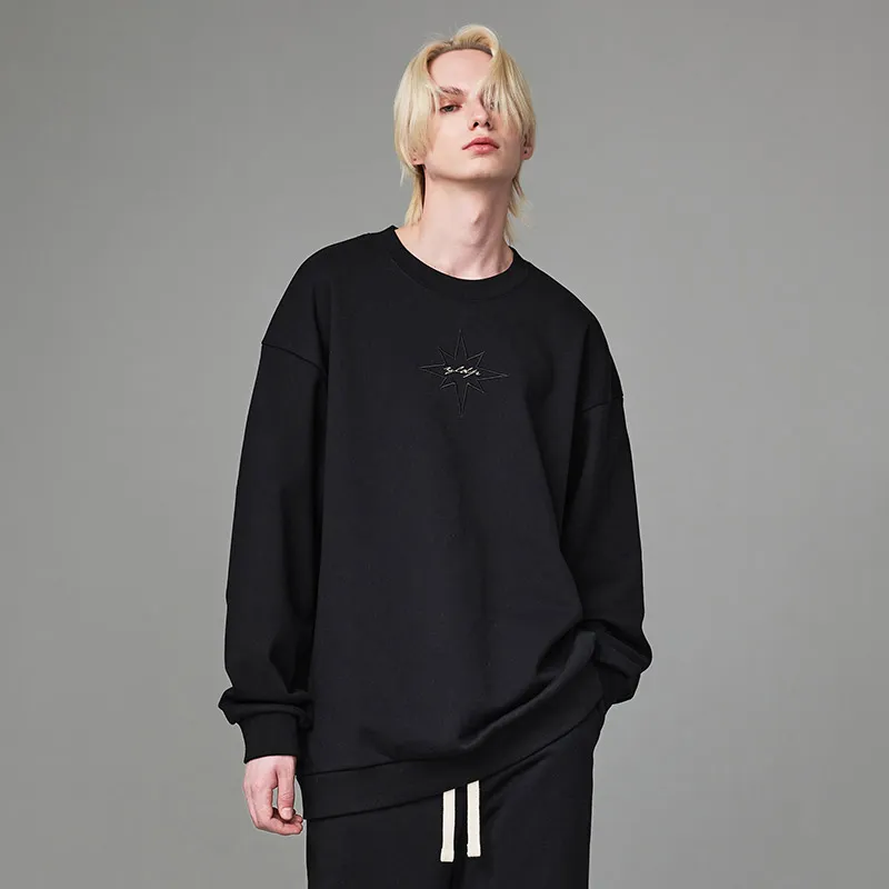 YLDP Sweatshirts Unisex Black-3