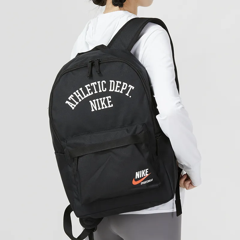 Nike Heritage Fabric Backpack Regular Unisex Black/White-4