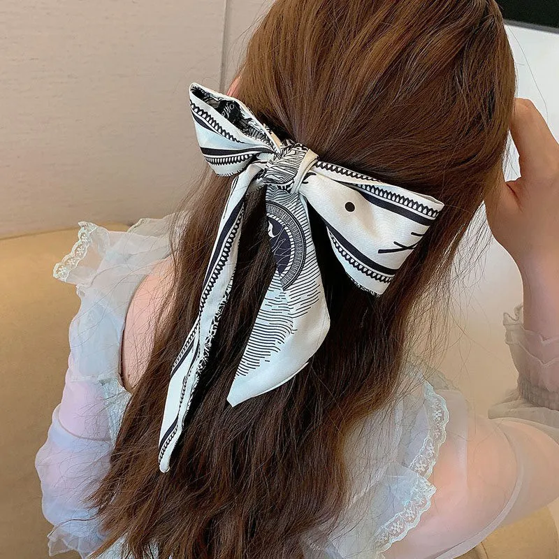 SENDME Hair Bands Women's Nightingale Silk Scarf Hair Band-4