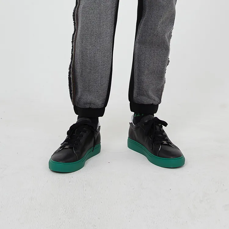 DAVID NAMAN Skateboard Shoes Men Low Top Black-8