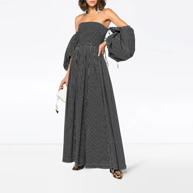 LOEWE Long Sleeved Dresses Women's Black-3