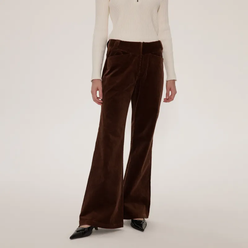 RUNTOTHEFUTURE Casual Pants Women's Coffee-2