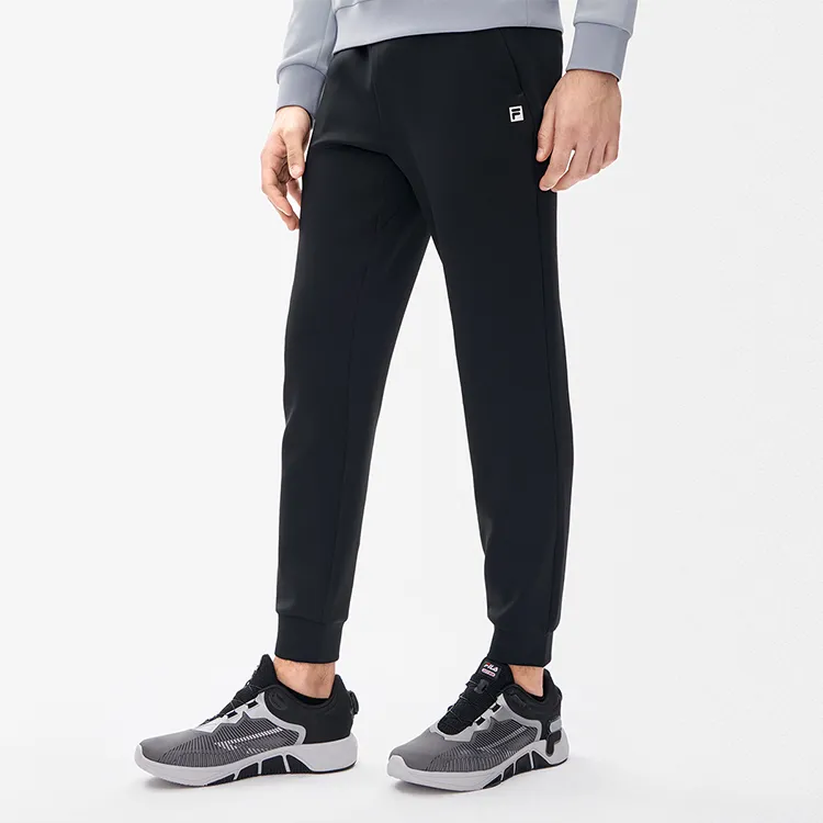 FILA Athletics Knitted Sweatpants Men Pitch Black-4