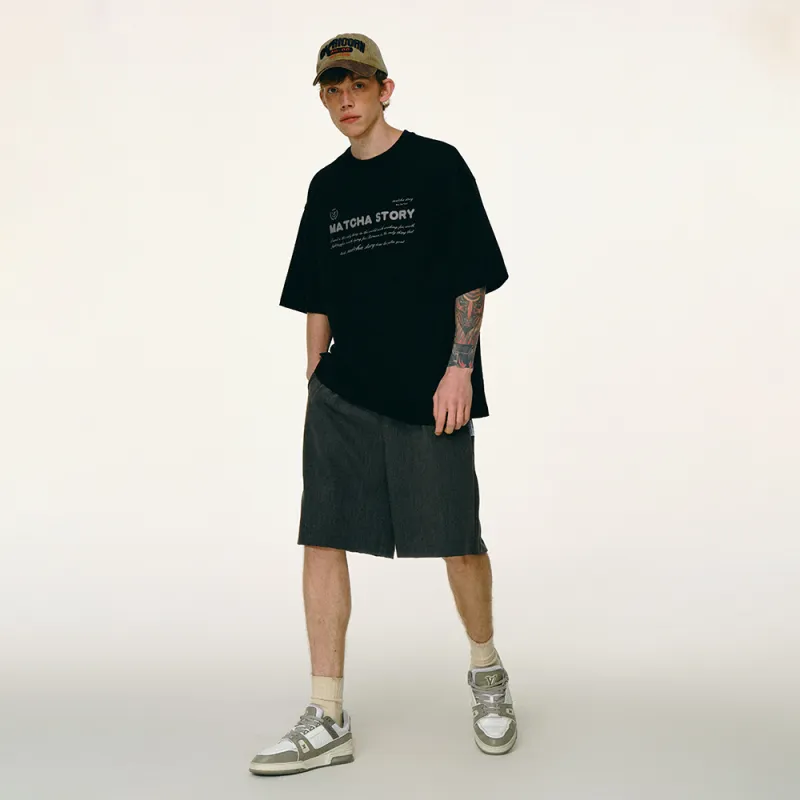 MATCHA STORY College Series Casual Shorts Unisex-4