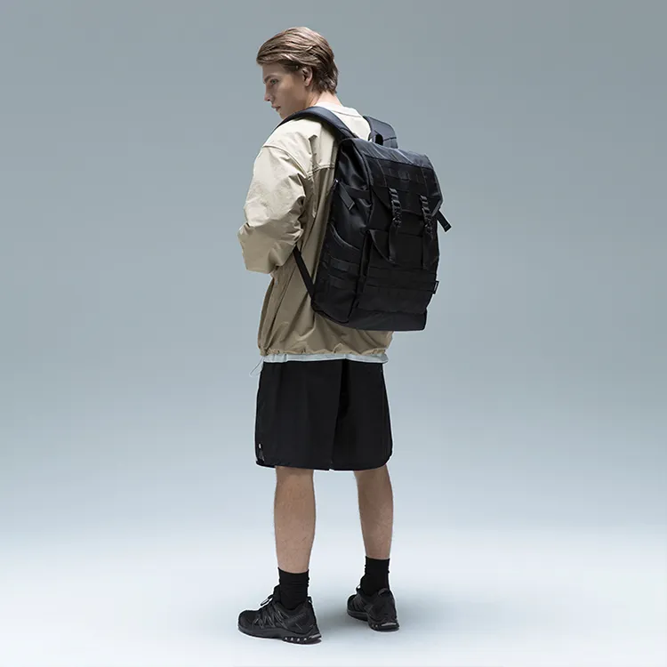 COMBACK Polyamide Backpack Tubas Unisex Black-4