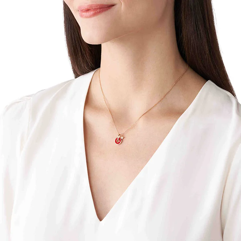 EMPORIO ARMANI 925 Sterling Silver Necklaces Women's Rose Gold-2