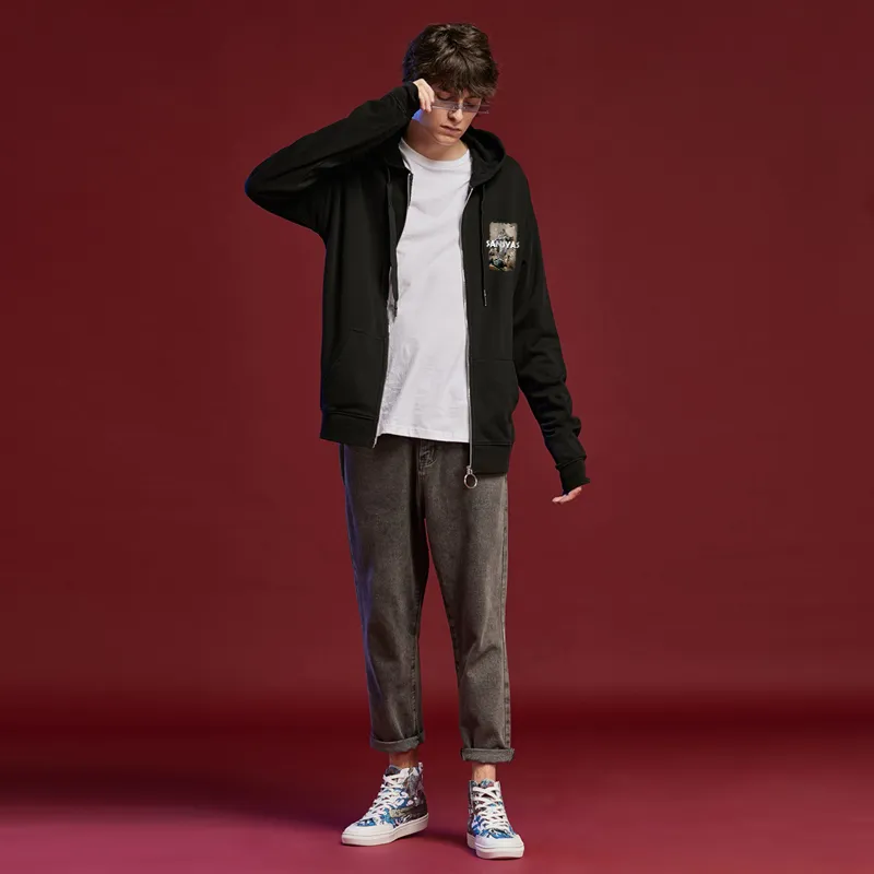 SANSYAS Sweatshirts Unisex Black-2
