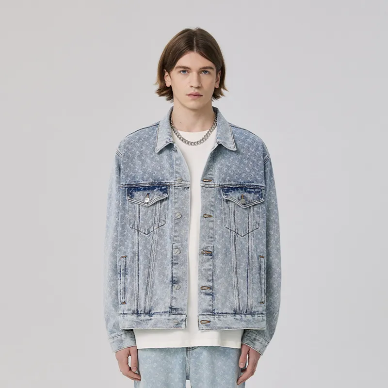 CLIMAX VISION C Collection Denim Jacket Unisex Washed Blue-2