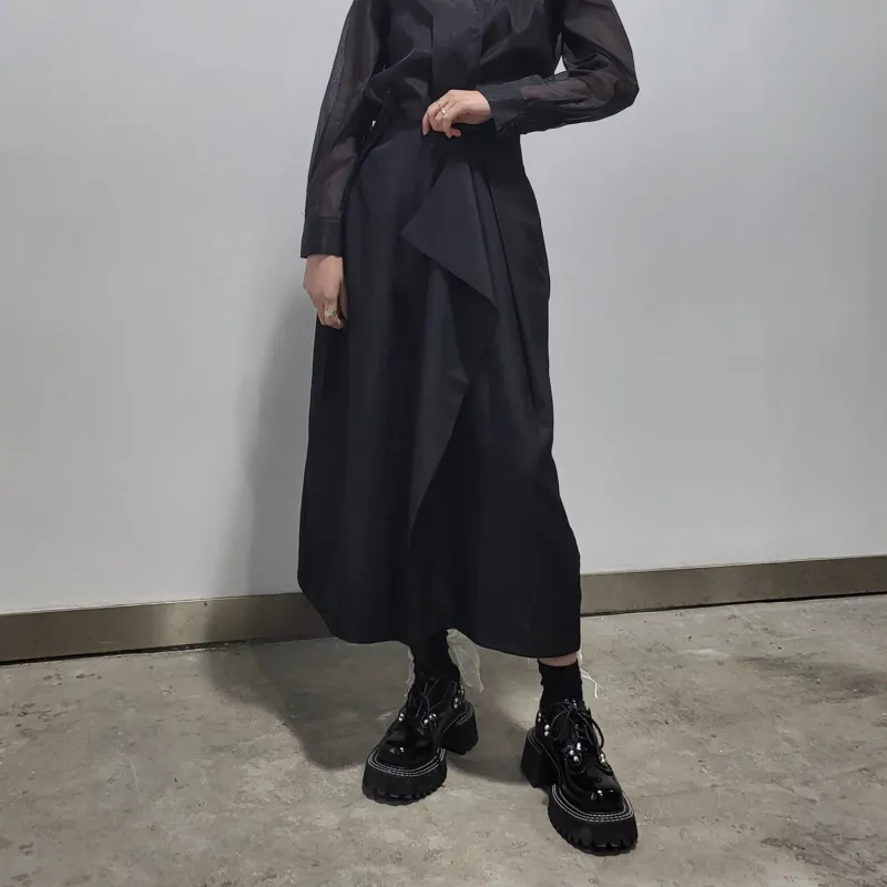 BIENKIMIIYE SS22 Long Skirt Black-3