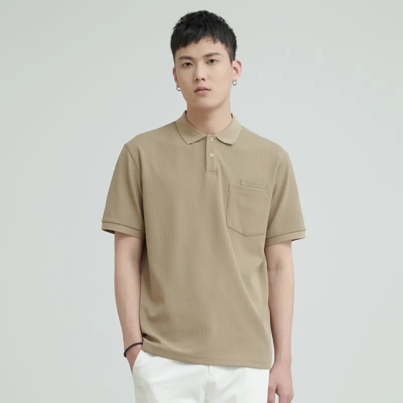 A.B.X Loose Fit Short Sleeved Polo Shirt Men's-9