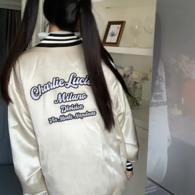 Charlie Luciano Loose Fit Moderate Jacket Unisex Champagne-3