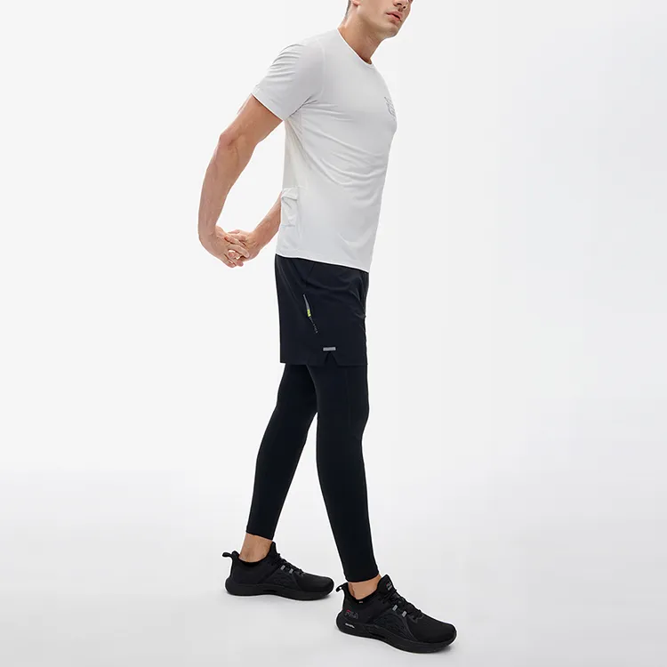 FILA Athletics T Shirts Men Zinc Barium White-5