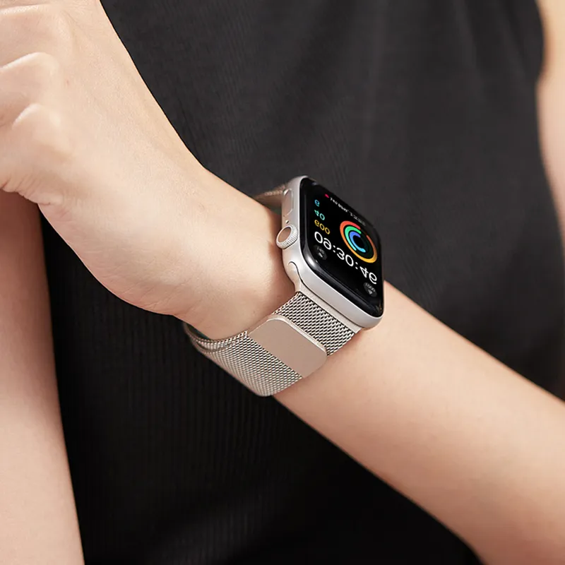 ZHISHENG Apple Compatibility Watch Band 38/40/41/42/44/45/49 All Stainless Steel Material-28