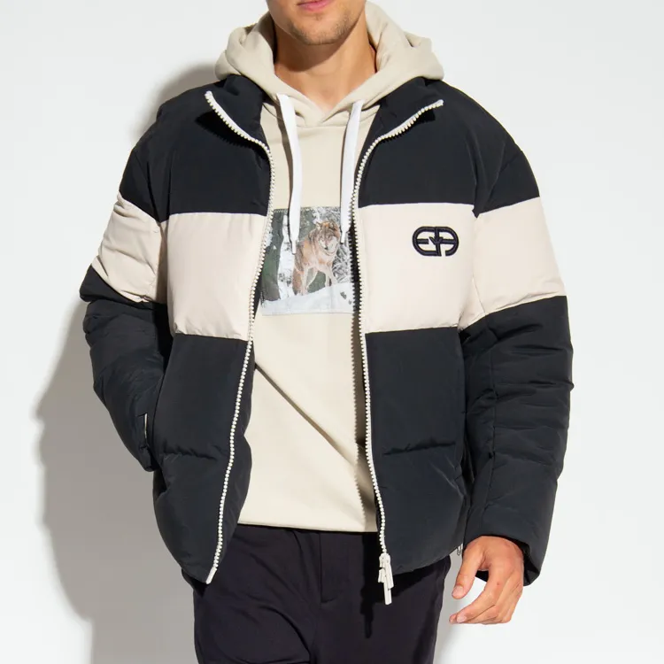 EMPORIO ARMANI Logo embossed Puffer Jacket-2
