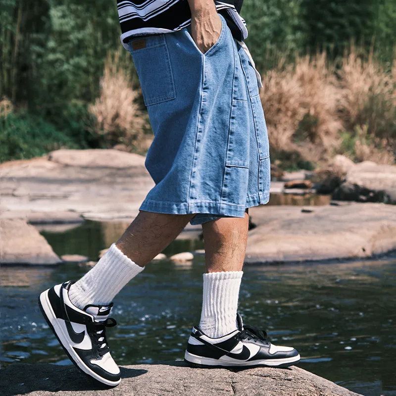 AMBER LIGHT Denim Shorts Unisex-13