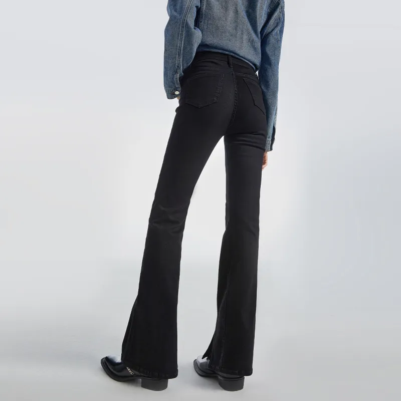 MEETLADY Flared Pants Jeans Women's-3