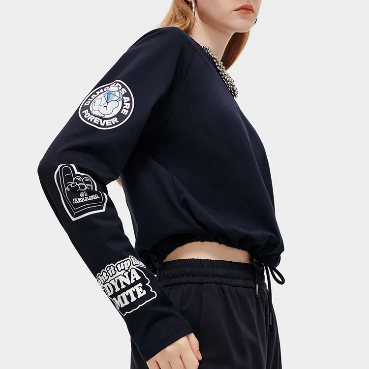 FILA FUSION T-Shirts Women's Pitch Black-5