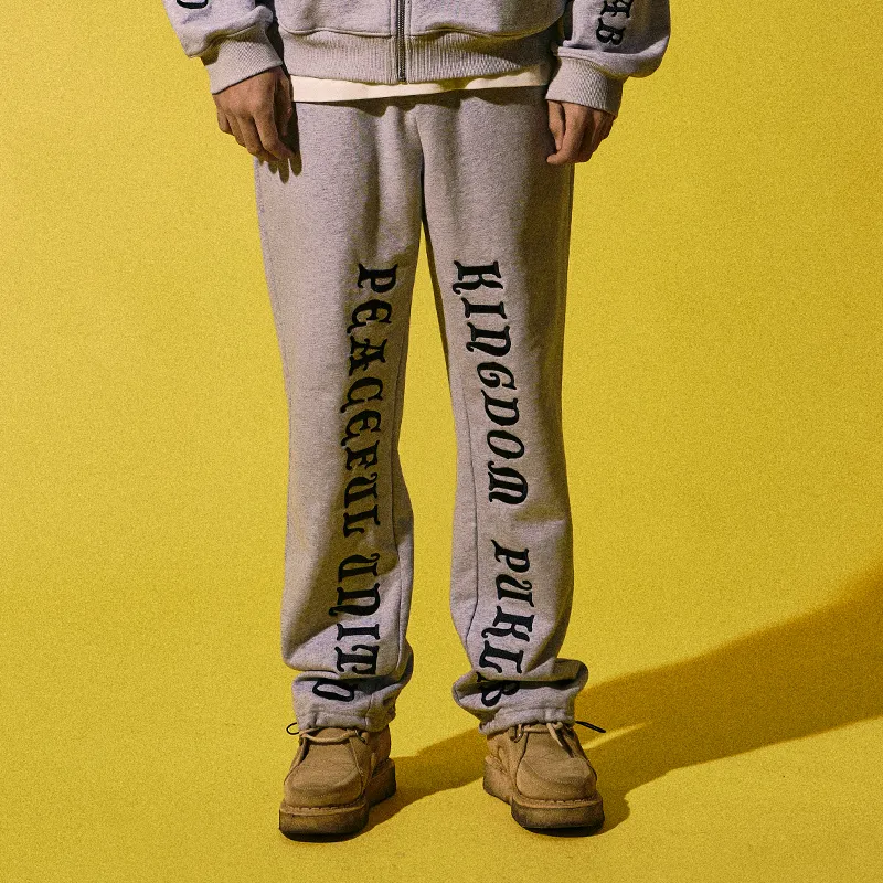 PUK 2023 Spring/summer Sports Pants Unisex Gray-4